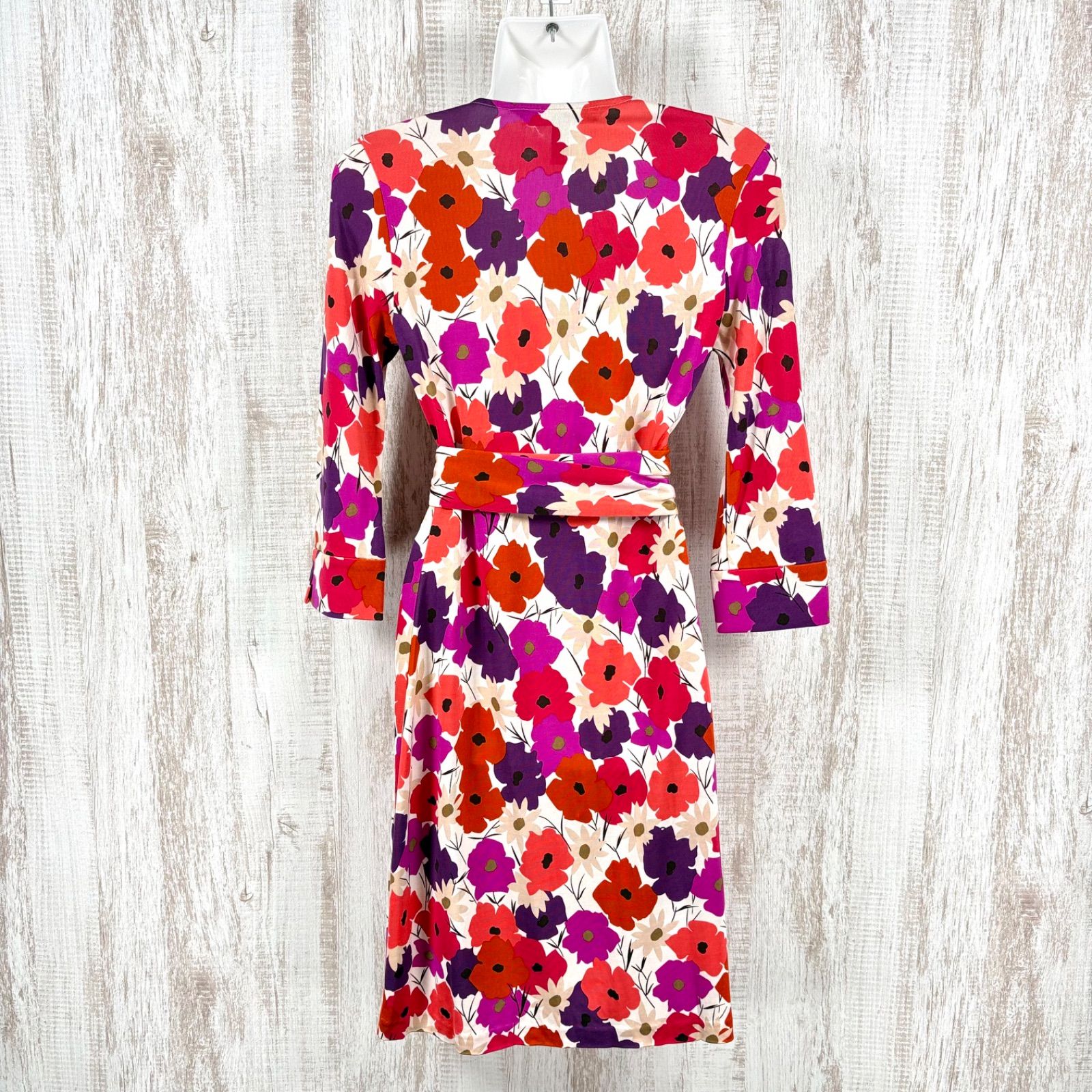 ダイアンフォンファステンバーグ 花柄ラップワンピース DIANE von