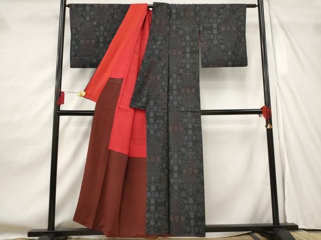 平和屋着物□本場大島紬 草花文 正絹 逸品 AABF8909st - メルカリ