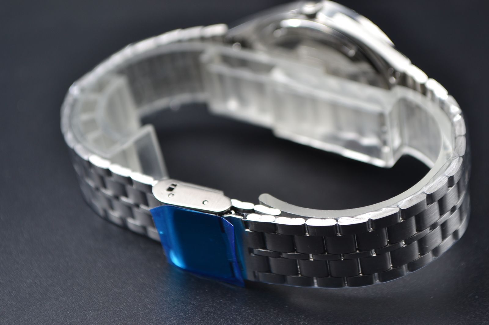  OH済 SEIKO ロードマチック ブルー 菱形格子 旭日 ハイネック 自動巻き時計 腕時計(アナログ)