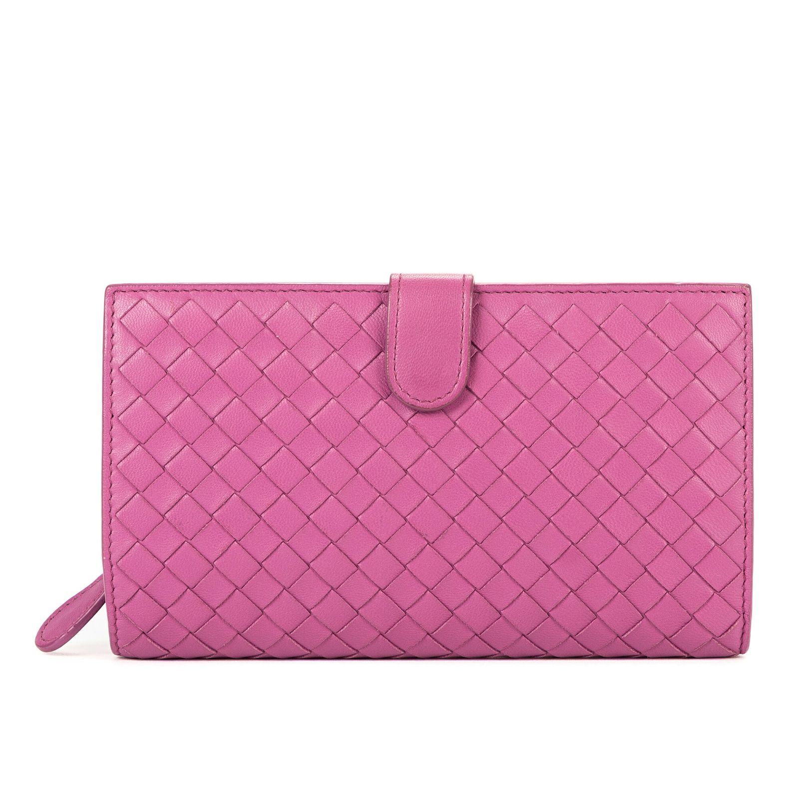 BOTTEGA VENETA ボッテガヴェネタイントレチャート財布紫イントレ 