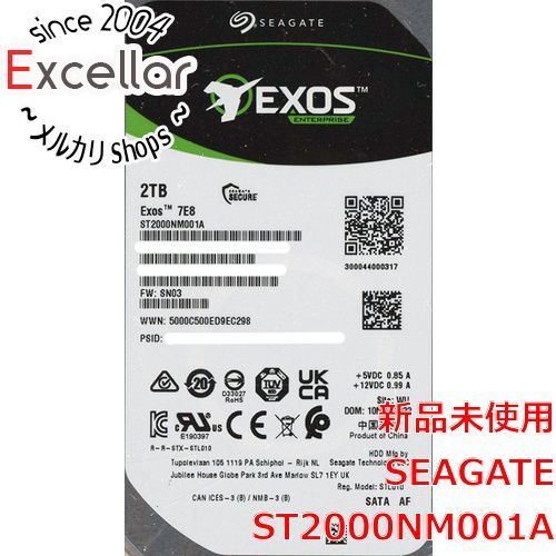 [bn:7] SEAGATE製HDD ST2000NM001A 2TB SATA600 7200