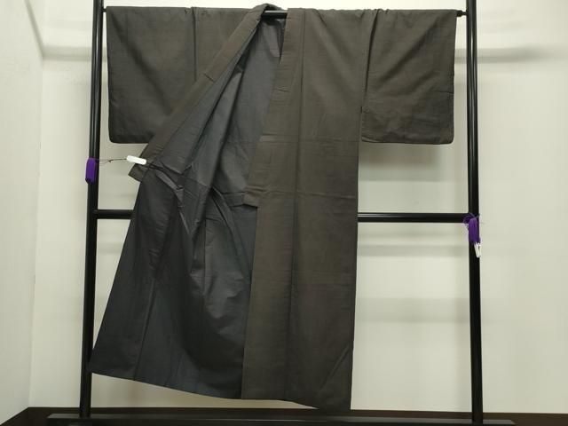 平和屋着物○男性 紬 色無地 憲法黒茶色 正絹 逸品 CABC8238gh - メルカリ