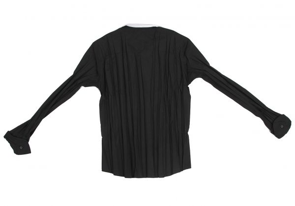 イッセイミヤケ フェットISSEY MIYAKE FETE 2WAYカラープリーツシャツ