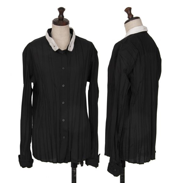 ISSEY MIYAKE FETE イッセイミヤケフェット プリーツシャツ イッセイミヤケ フェットISSEY MIYAKE FETE 2WAYカラープリーツシャツ