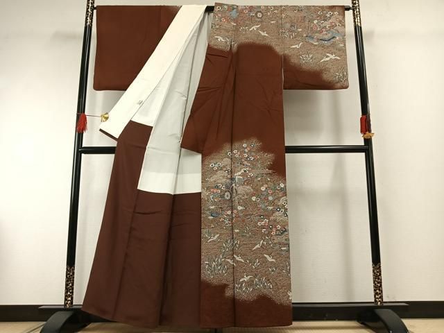 平和屋着物●訪問着　花鳥文　正絹　逸品　AABG4756fy 平和屋着物○訪問着 花鳥文 正絹 逸品 AABG4756fy 【公式通販】
