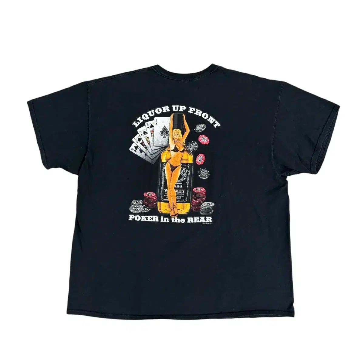 ヴィンテージ 2000s Poker Stripper Humor ユーモア Tシャツ