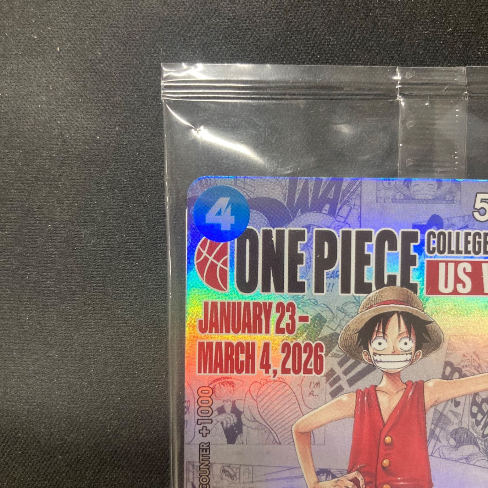 ワンピース 英語版 モンキー・D・ルフィ Monkey.D.Luffy P-055 バスケ