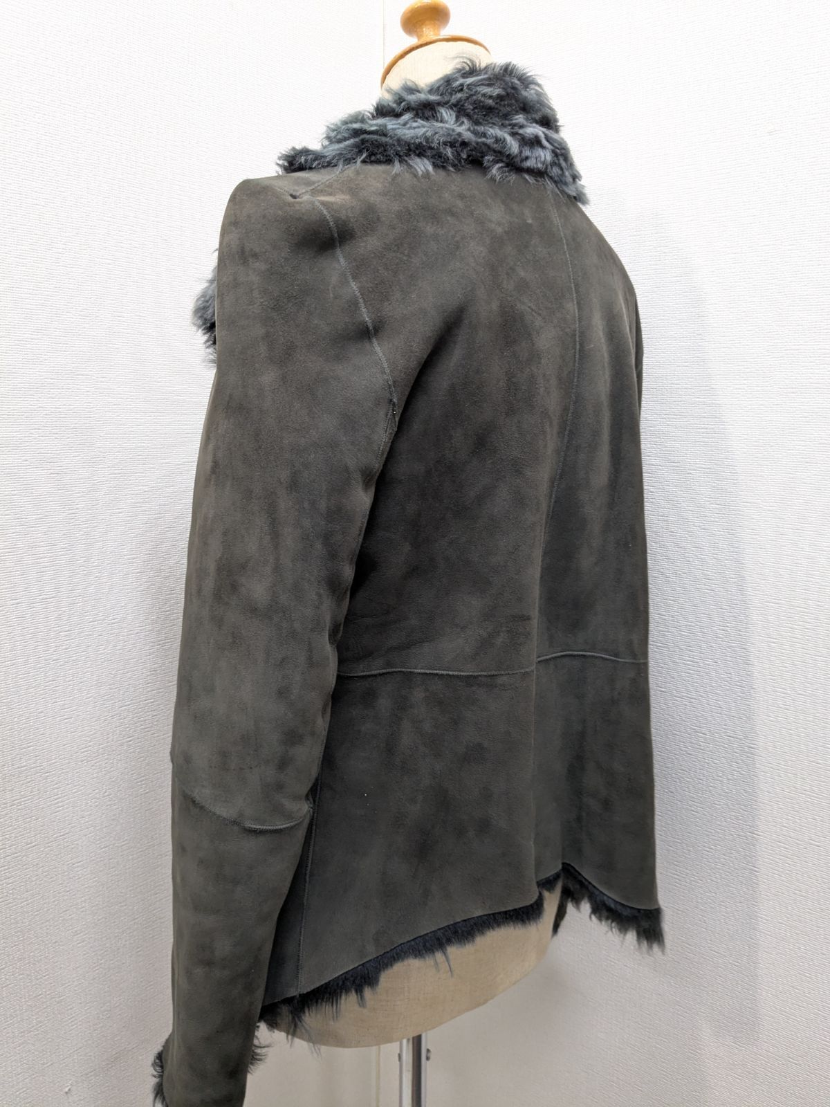 ANN DEMEULEMEESTER アンドゥムルメステール アシンメトリー ムートン