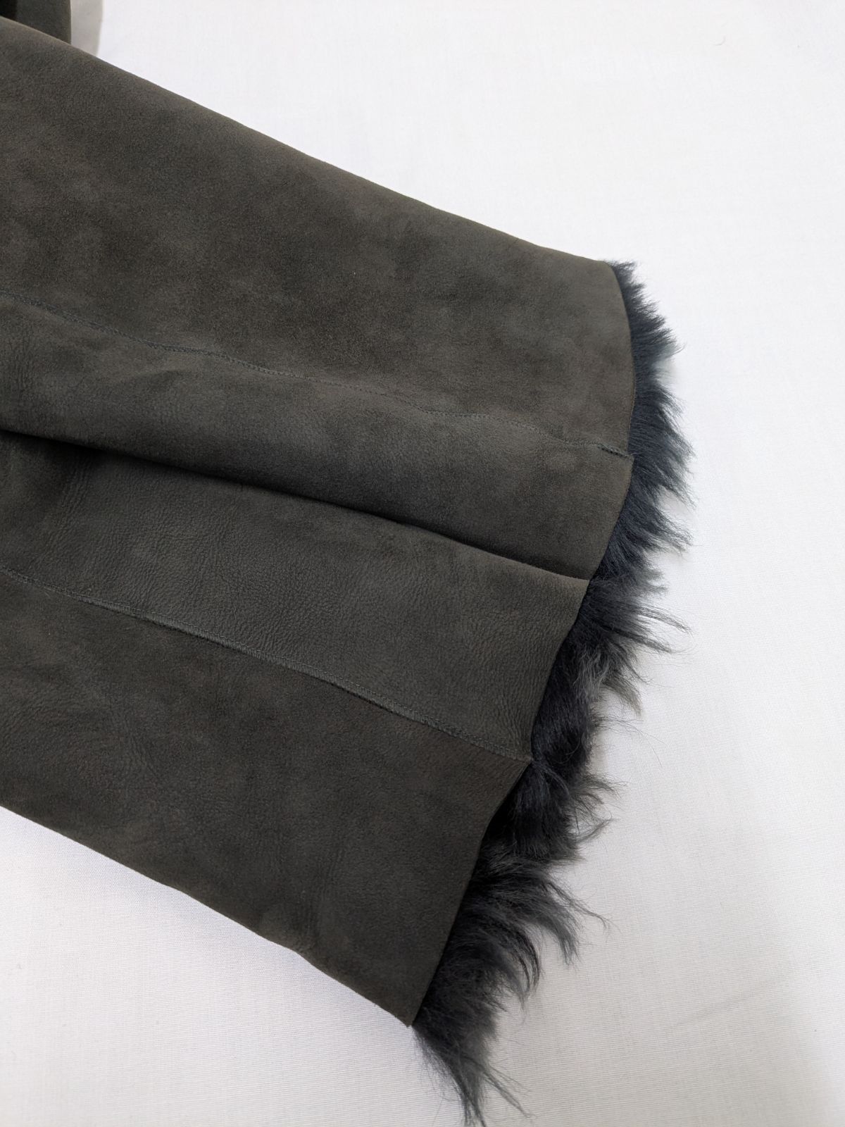 ANN DEMEULEMEESTER アンドゥムルメステール アシンメトリー ムートン