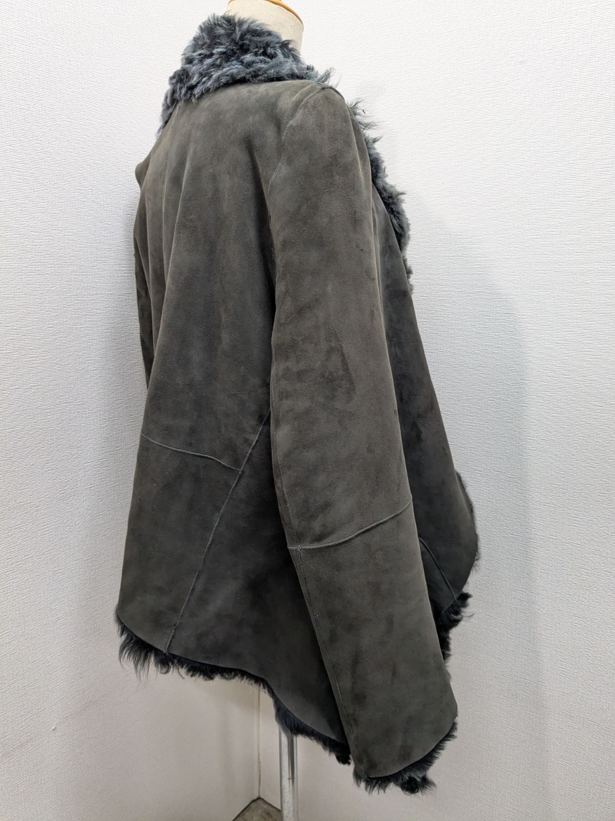 ANN DEMEULEMEESTER アンドゥムルメステール アシンメトリー ムートン