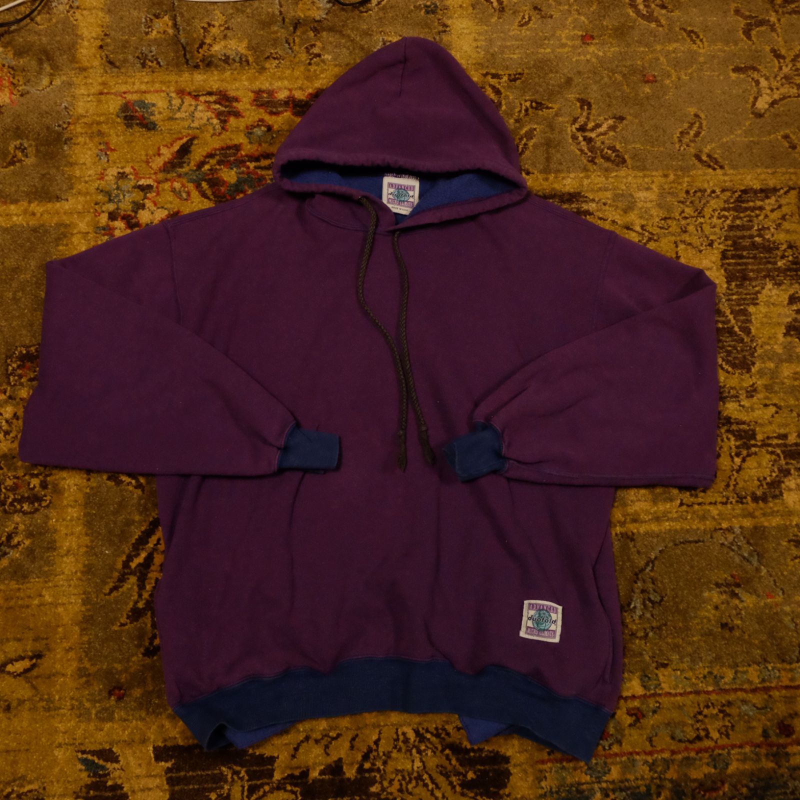 90s MADE IN USA] Duofold Advanced Micro Climate Hoodie Set-up XL 