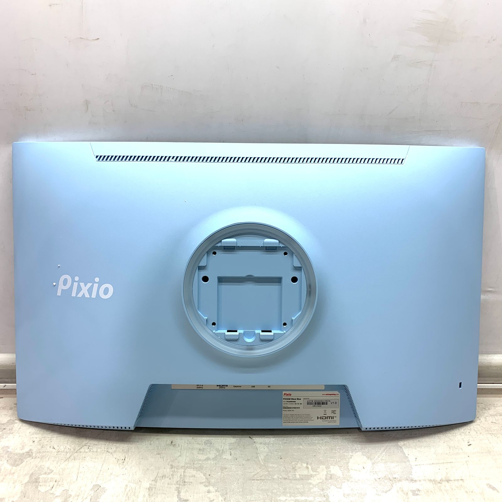 美品】Pixio PXC248 Wave Pastel Blue ゲーミングモニター パステル 