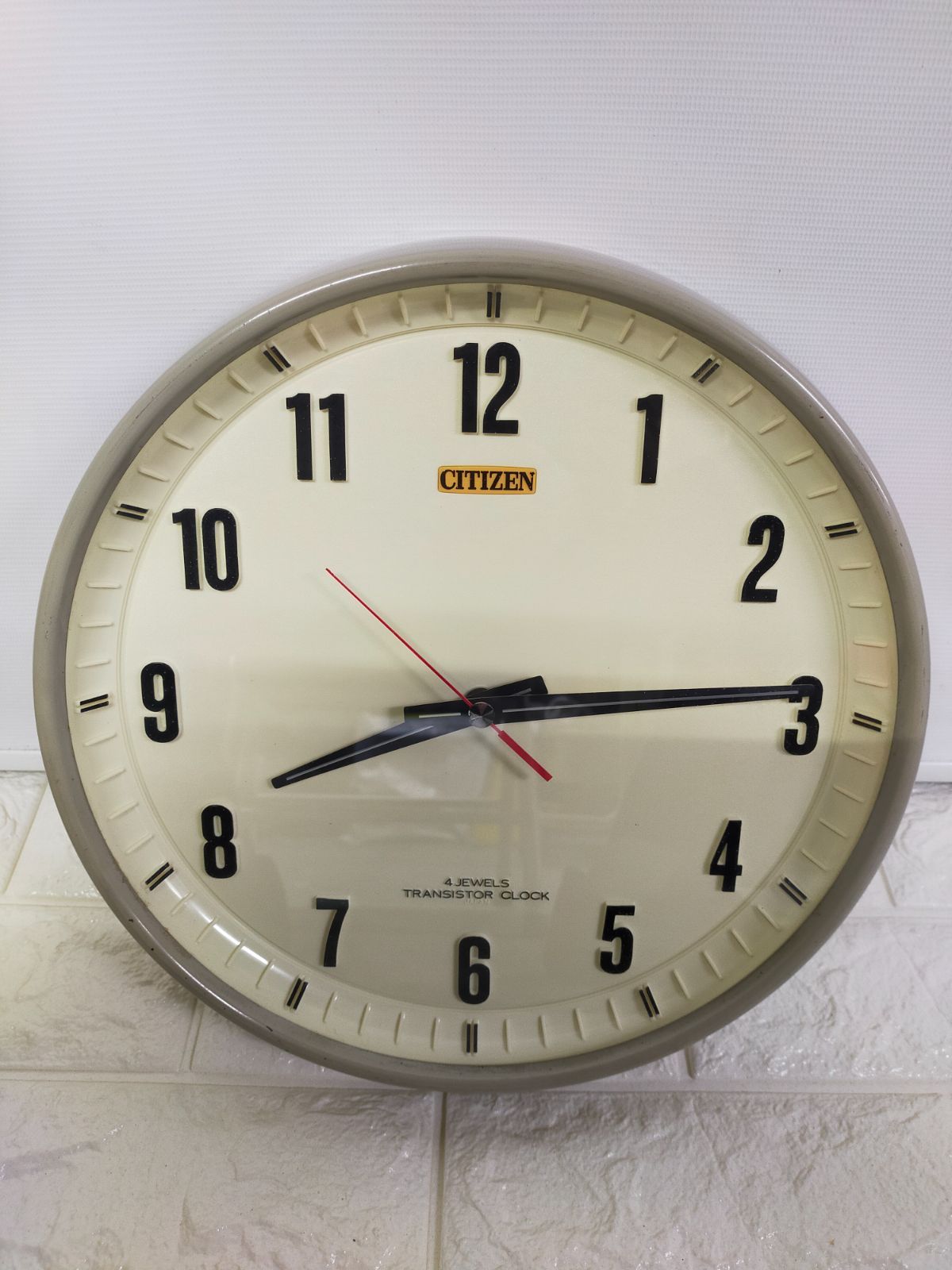 CITIZEN シチズン 昭和レトロ 壁掛け時計 4JEWELS TRANSISTOR