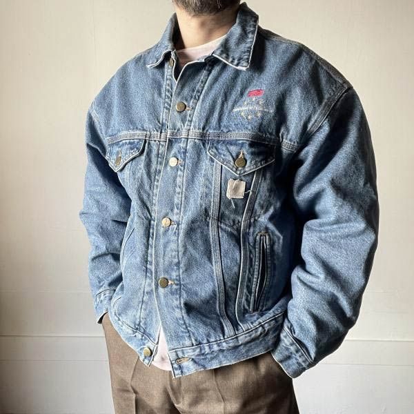 90s USA製 星タグ carhartt カーハート JB0998 デニム ジャケット L