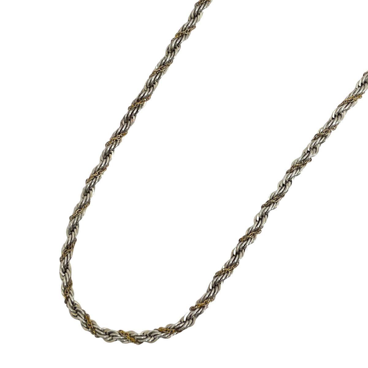 ティファニー TIFFANY&Co. ツイスト チェーン ネックレス コンビ K18