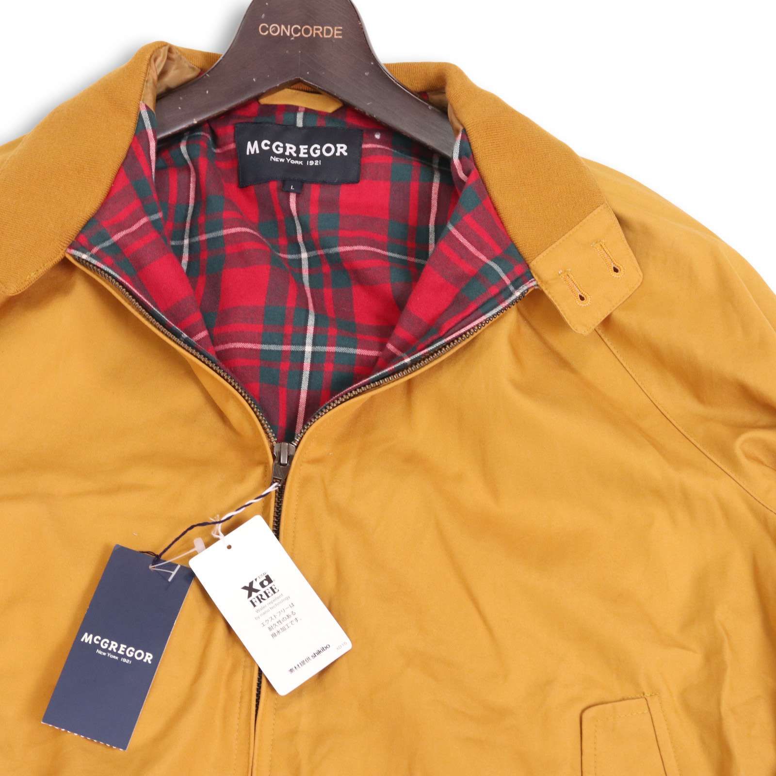 新品 未使用】 McGREGOR マクレガー 通年 裏地チェック柄 スイング 