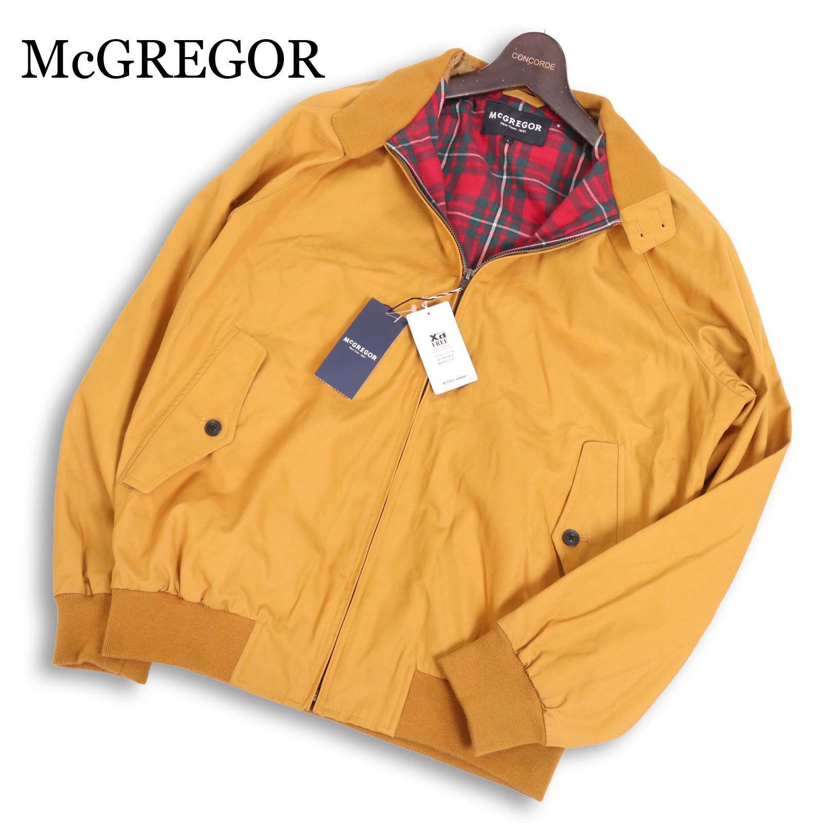 新品 未使用】 McGREGOR マクレガー 通年 裏地チェック柄 スイング 