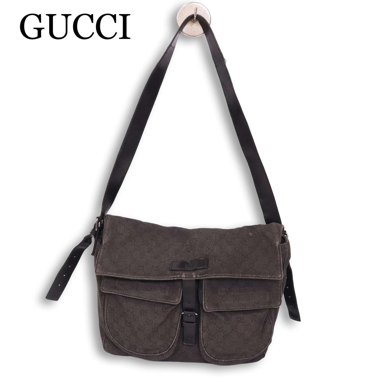 GUCCI グッチ 101651 001013 GG柄☆ GGキャンバス ショルダー バッグ 