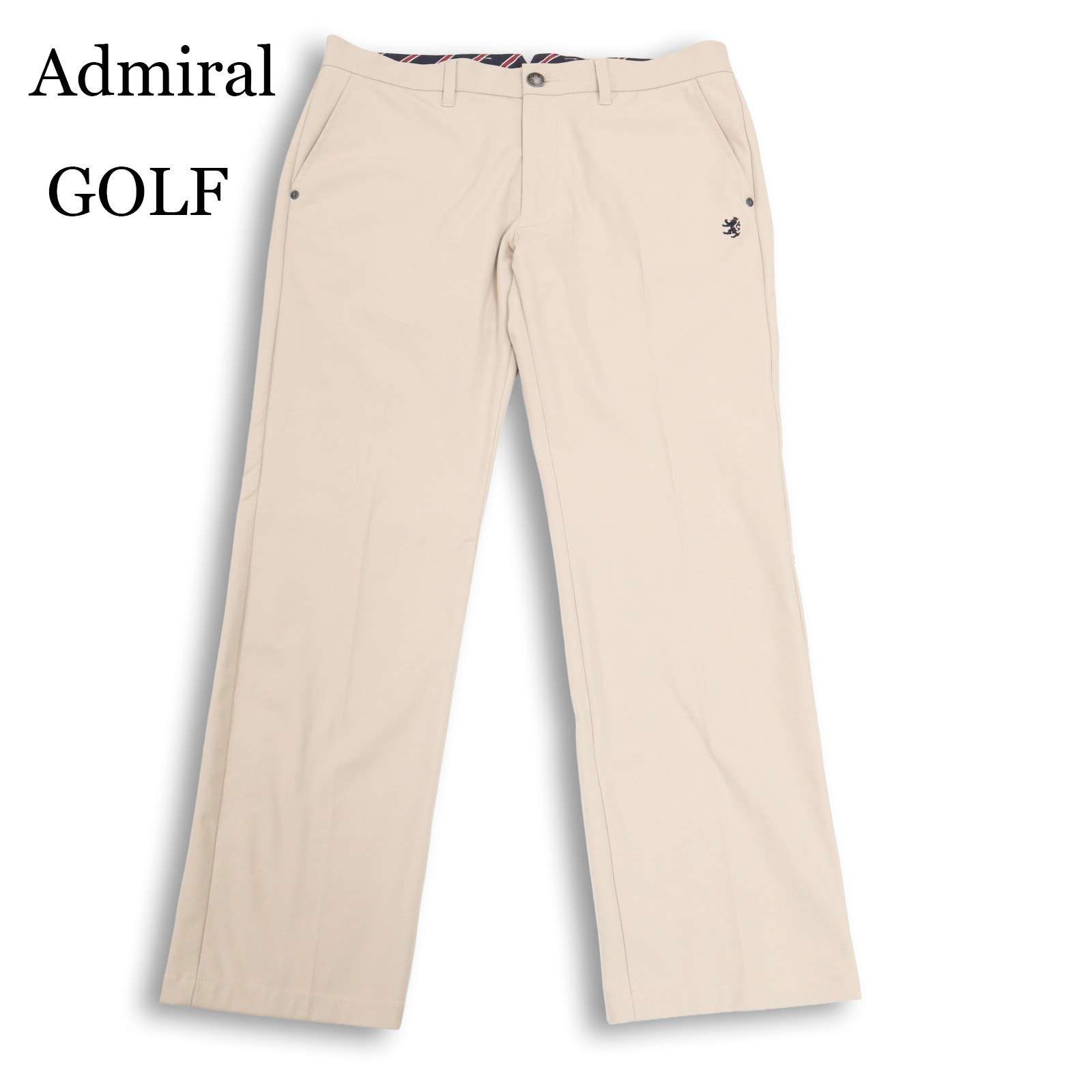 Admiral GOLF アドミラル ゴルフ 春夏 ロゴ刺繍 ノータック スラックス 