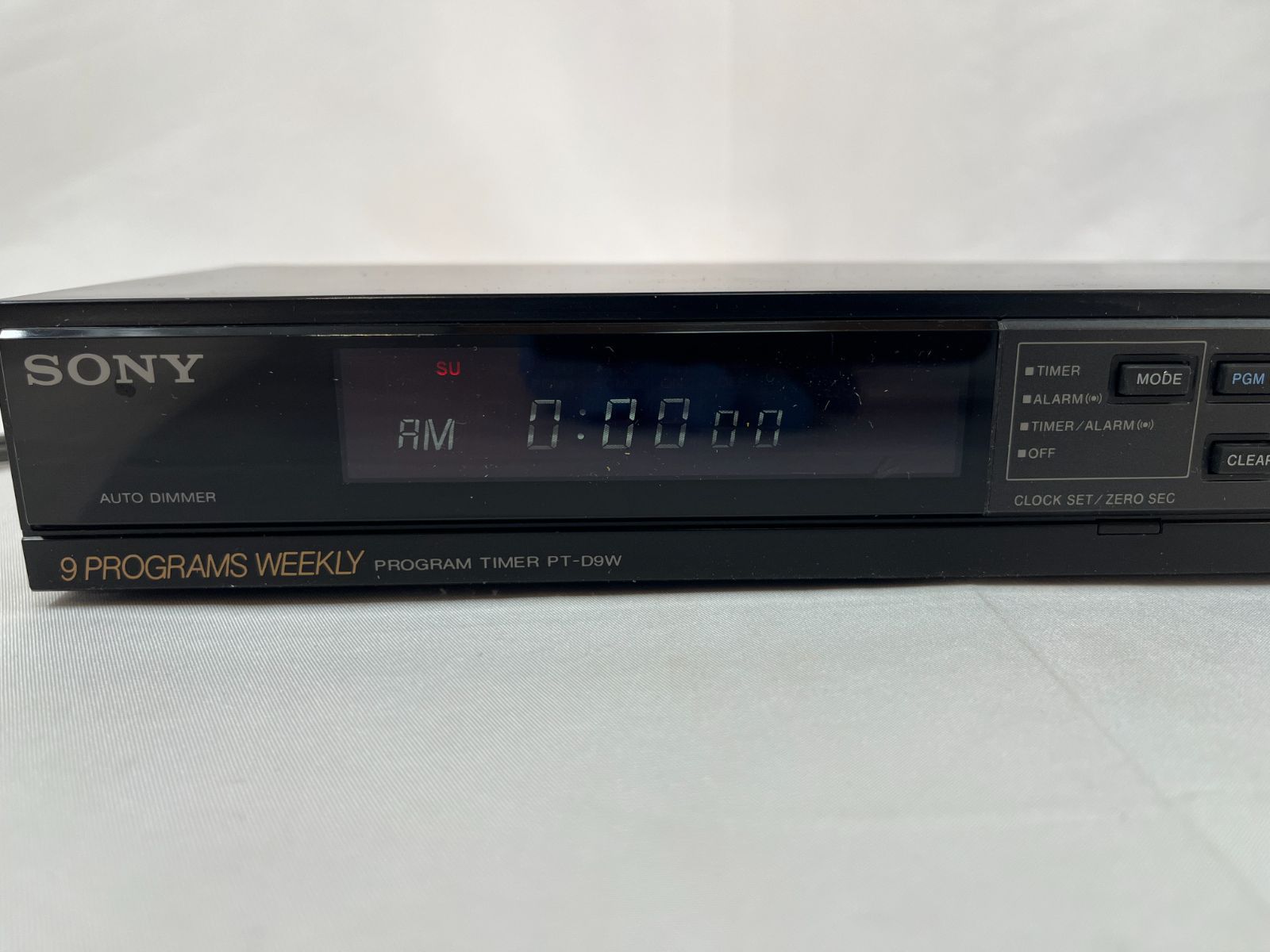 ジャンク品 SONY ソニー 9 PROGRAMS WEEKLY PROGRAM TIMER PT-D9W
