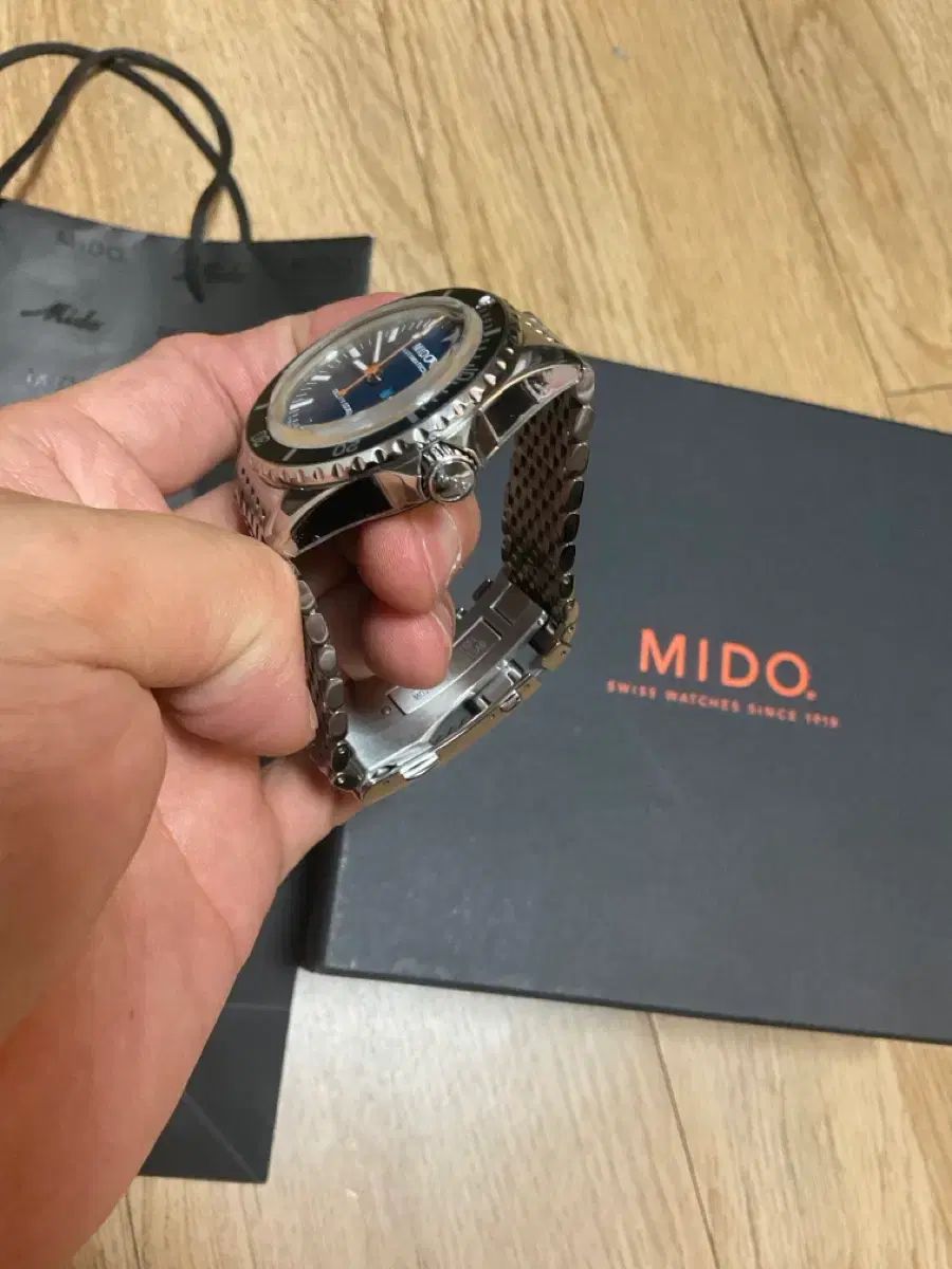  ミドー オーシャンスター トリビュート デニム 판 ポップ テーパードデニム 自動巻き時計 腕時計(アナログ)