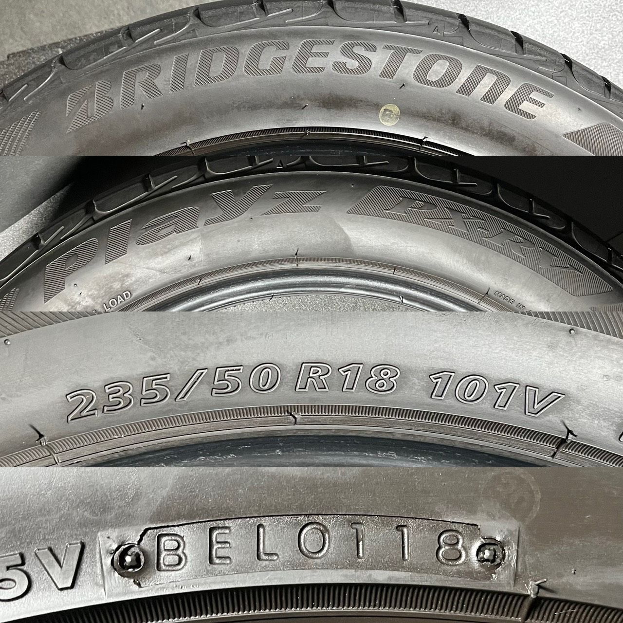 2018年製 約8分山 ブリヂストン BRIDGESTONE プレイズ PlayZ PX-RV 235