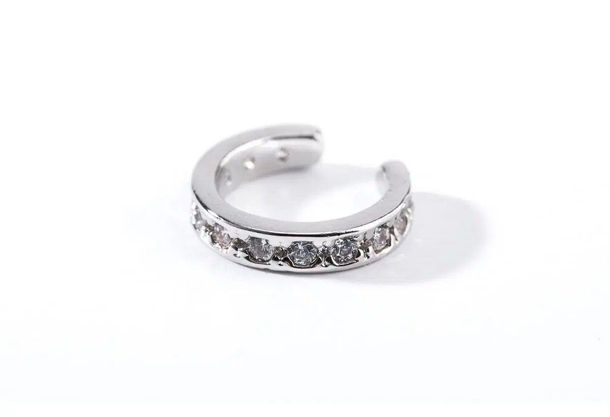 シルバー 925 キュービック イヤーカフ