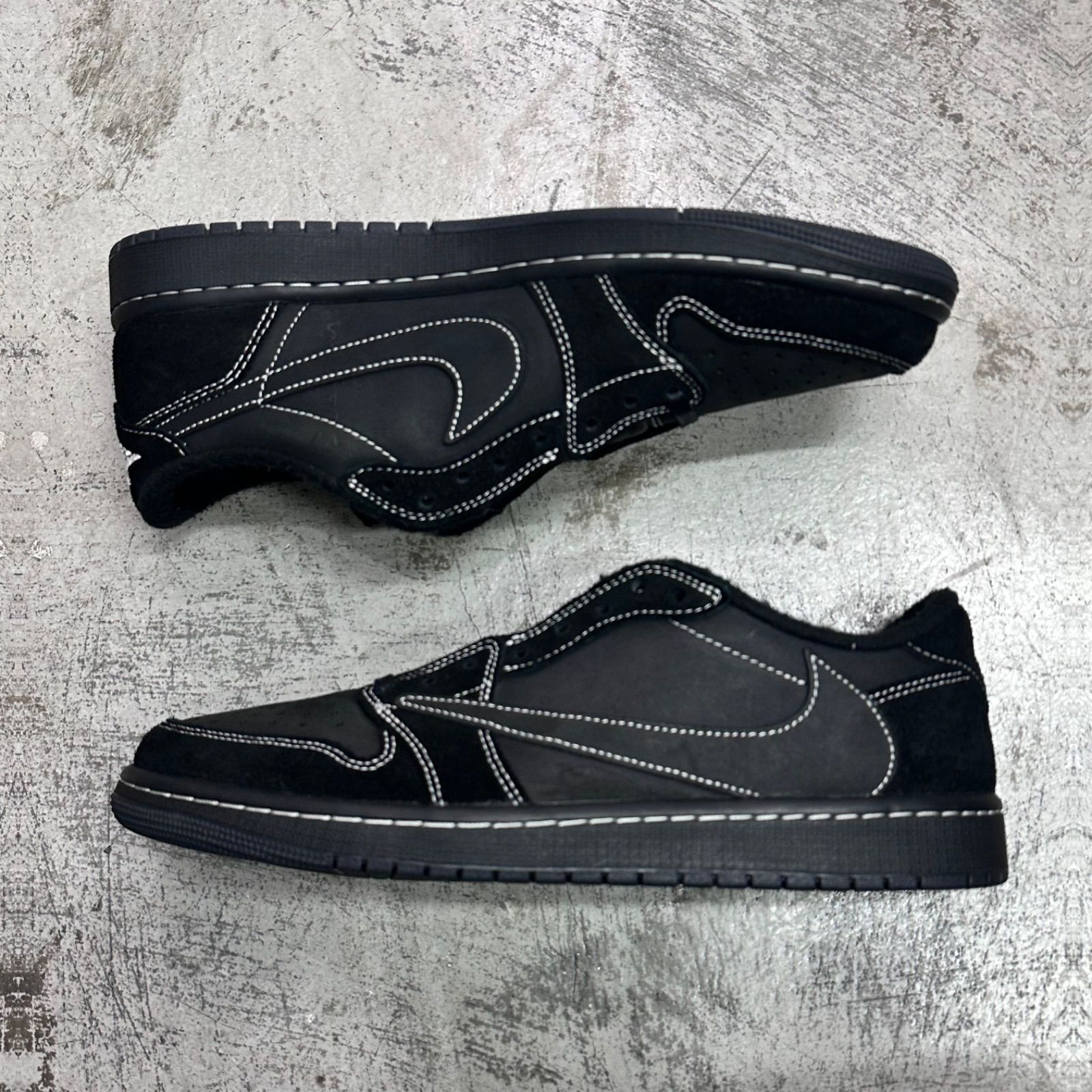 NIKE × TRAVIS SCOTT Air Jordan 1 Low OG SP Black Phantom エア 