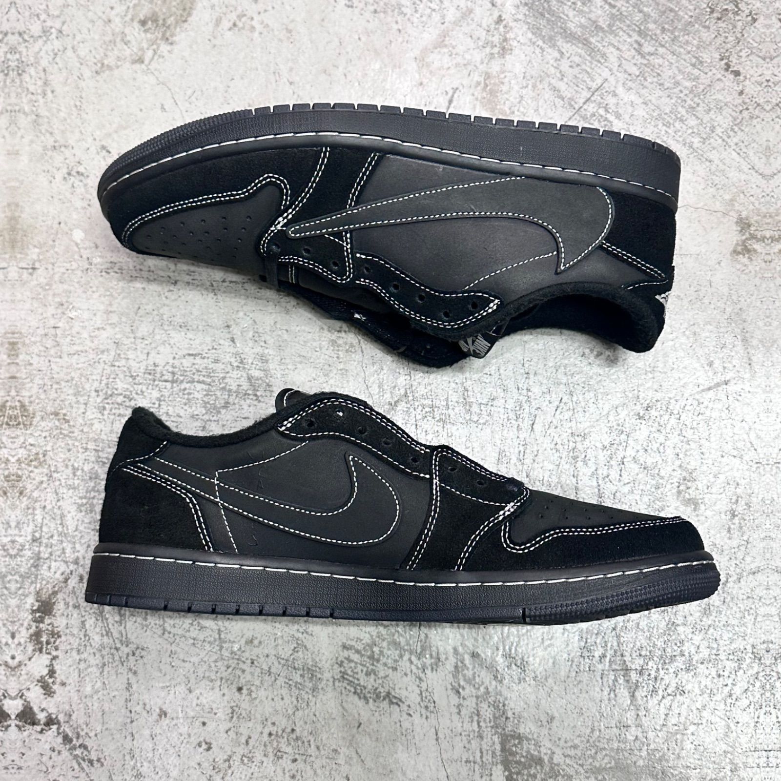 NIKE × TRAVIS SCOTT Air Jordan 1 Low OG SP Black Phantom エア 