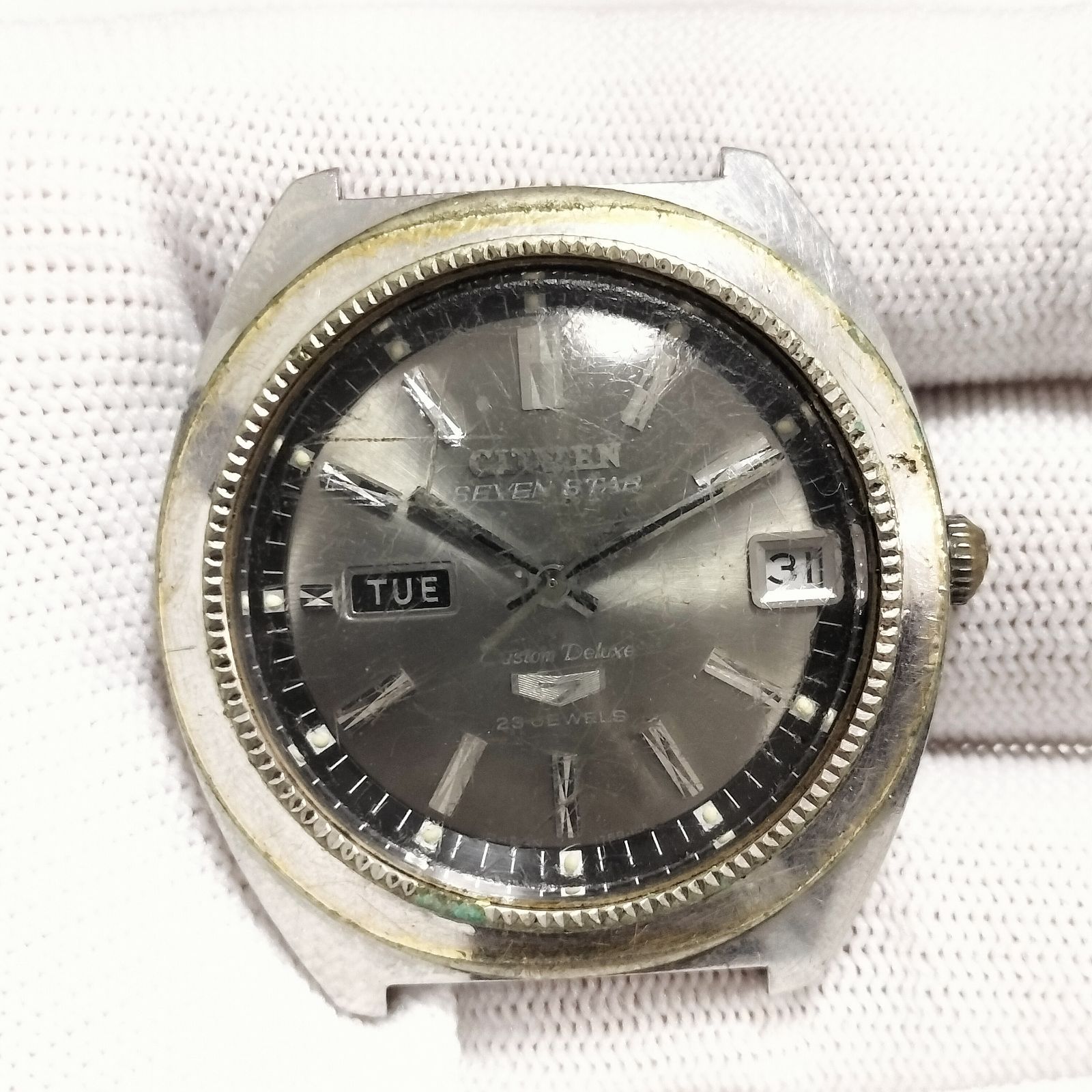 CITIZEN 4-520180 GN-3-5 メンズ腕時計 自動巻き 38mm ジャンク - メルカリ