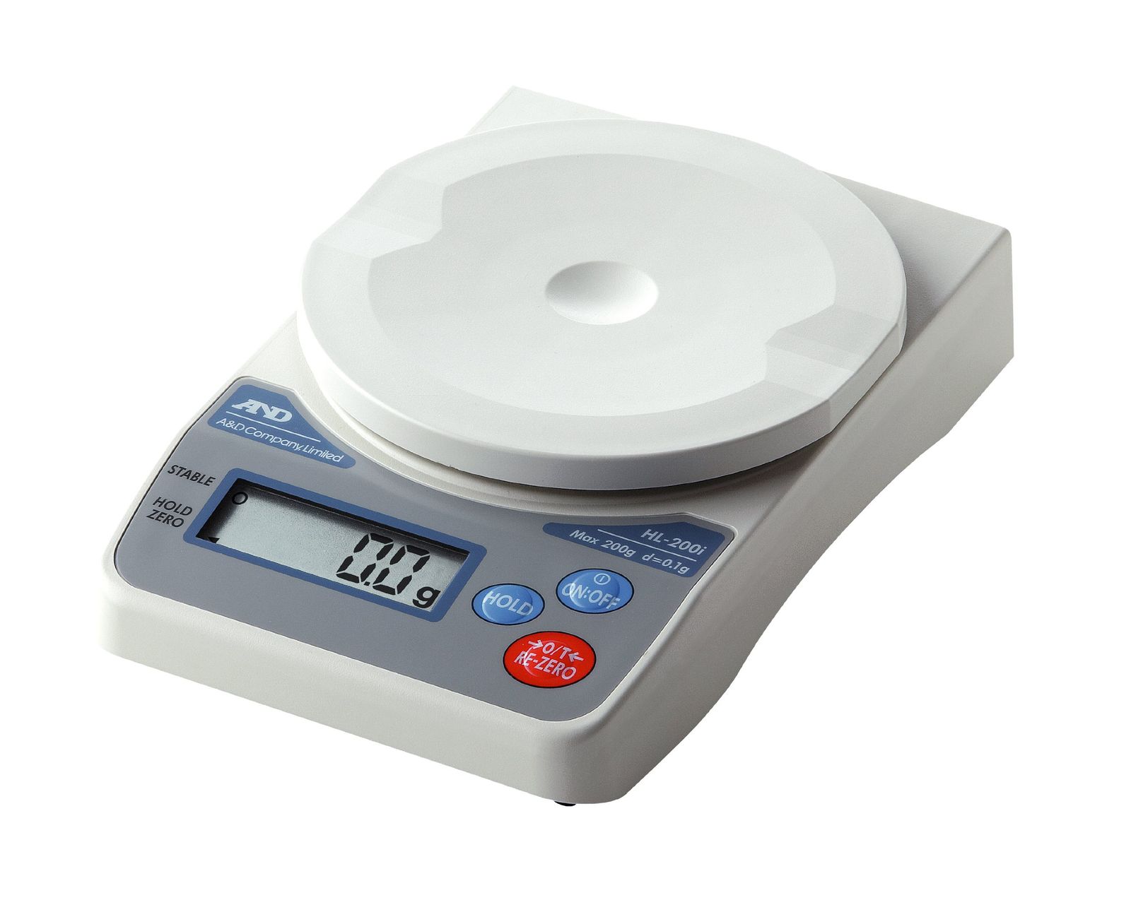 A&D デジタルはかり HL-200i ≪ひょう量:200g 最小表示:0.1g 皿寸法:φ130mm 検定無≫ ※計量法準拠製品 [本体]