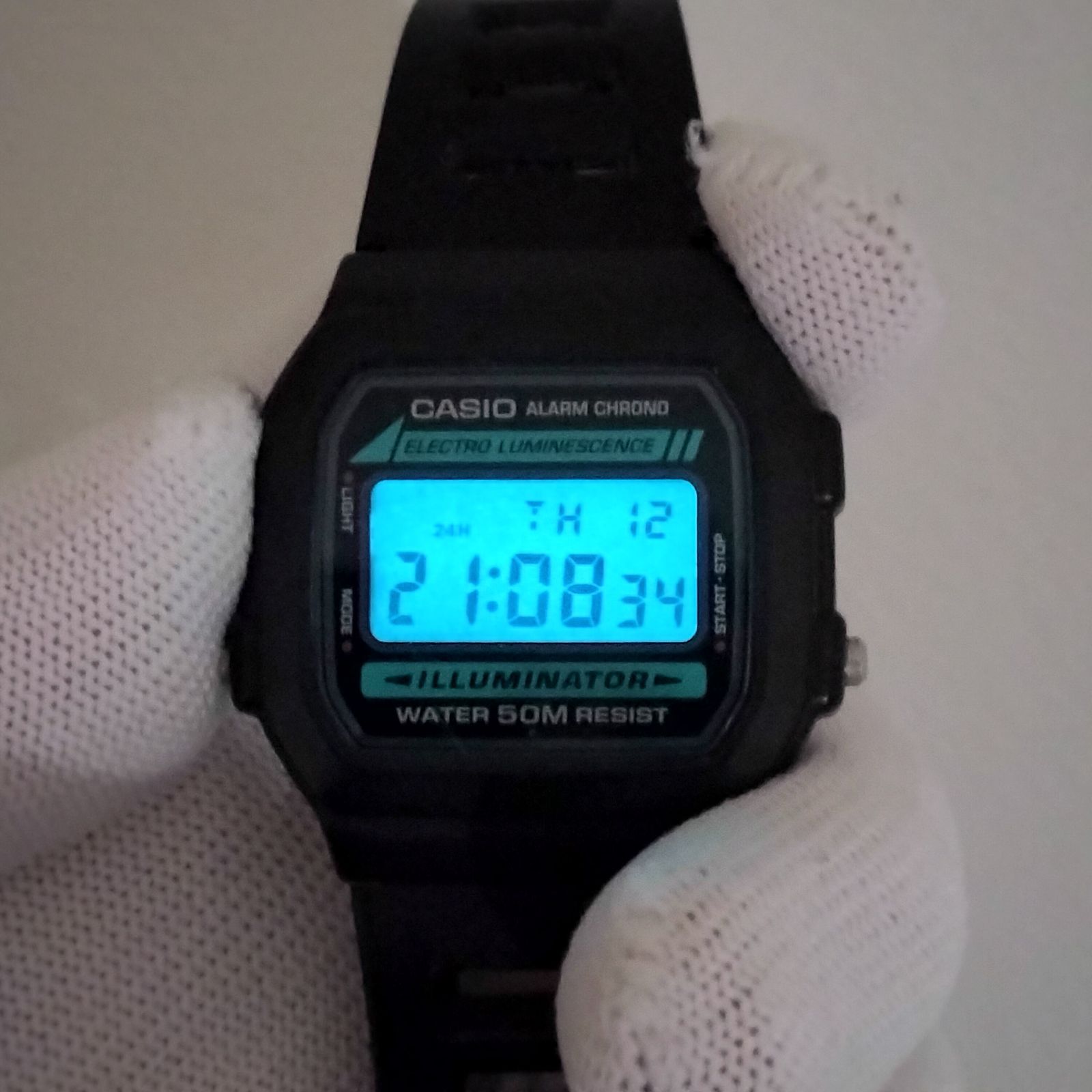 CASIO W-86 メンズ腕時計 デジタル 50M防水 ブラック - メルカリ