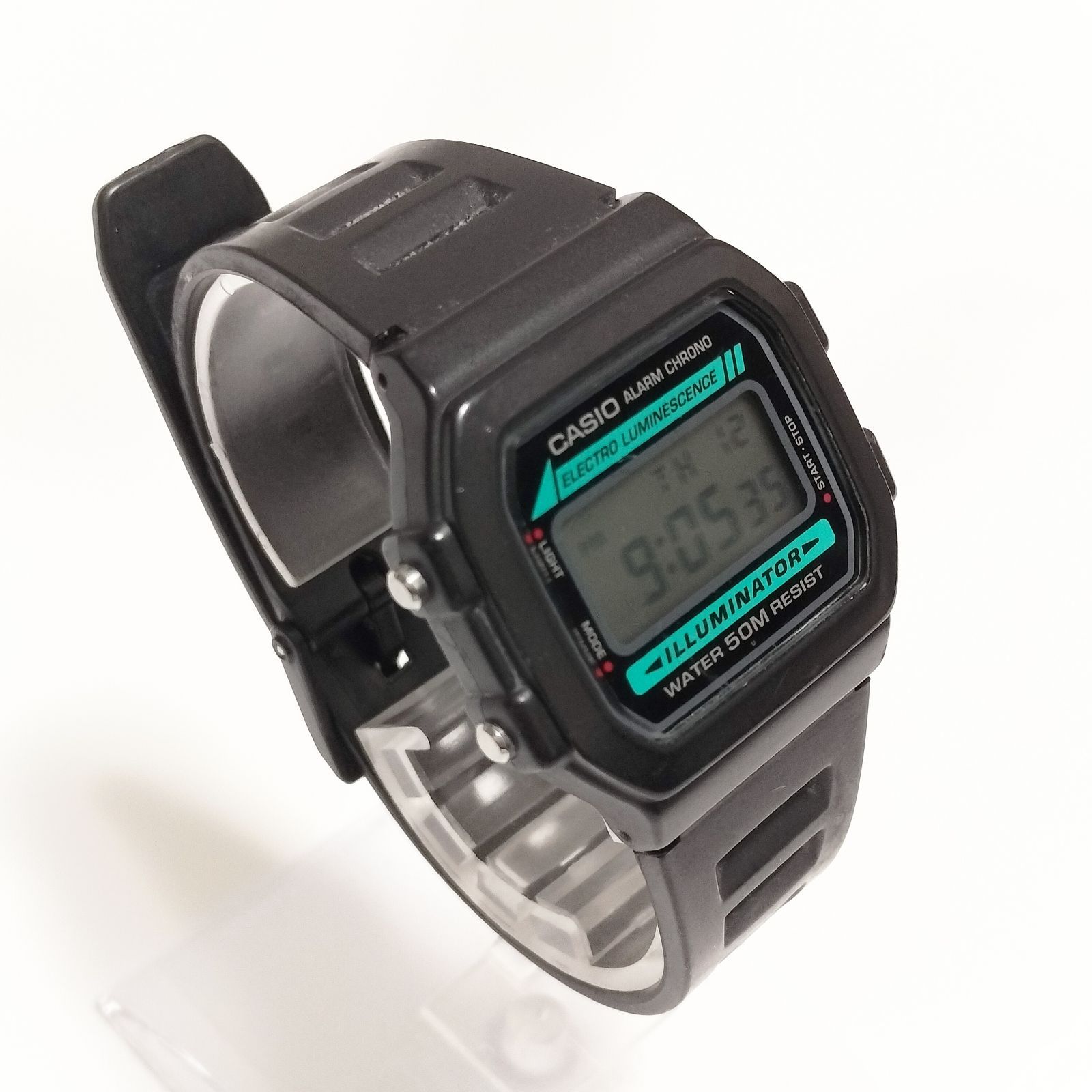 CASIO W-86 メンズ腕時計 デジタル 50M防水 ブラック - メルカリ