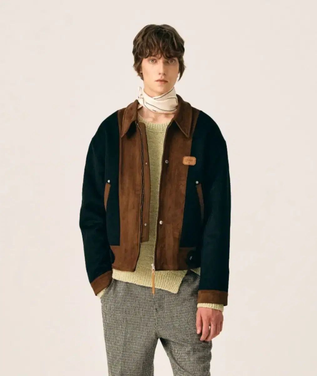 SATUR Pannel Wool Blend Jacket☆ (SATUR ☆関税込☆SATUR☆Suede 