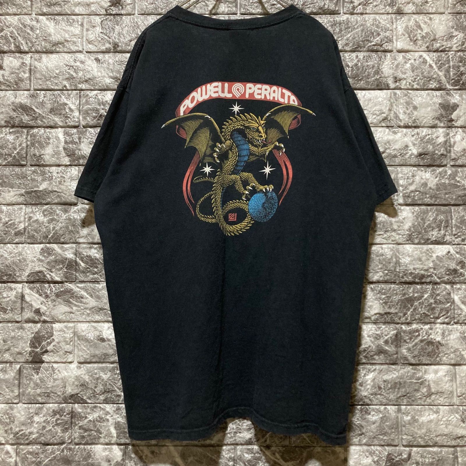 POWELL Tシャツ XL ドラゴン パウエルペラルタBLACK 黒 a8 - メルカリ