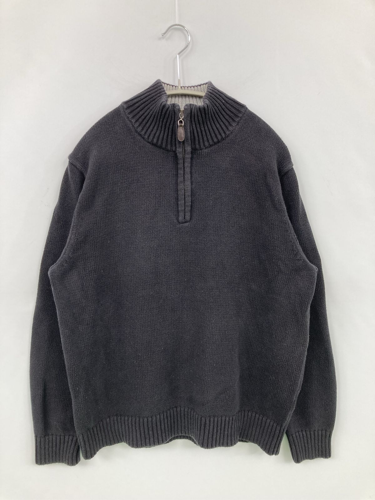 L.L.Bean ニット/セーター M-REG グレー エルエルビーン コットン 古着 