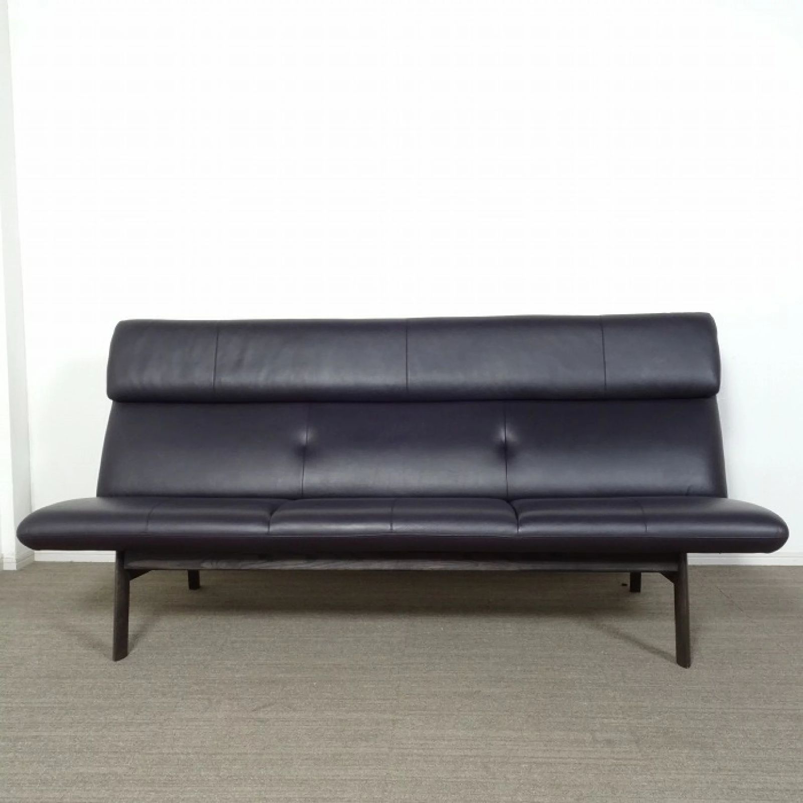  ◾︎SELUNO◾︎ 展示 karimoku カリモク家具 3人掛けソファ WW6403 - オットマン WW6406 | レザー 44万 x136 ベルベット無地 2人掛け 3人掛けソファ ソファ ソファベッド