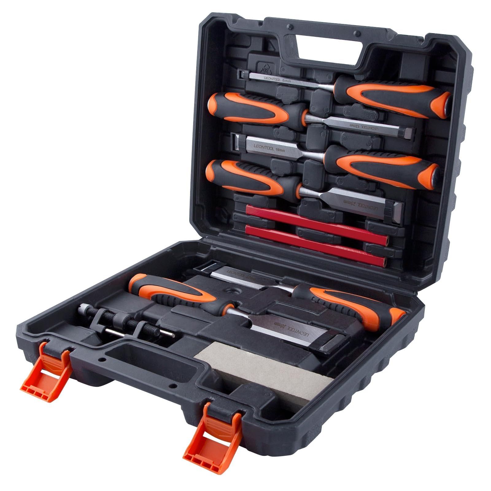 新品 LEONTOOL 木工ノミセット 10本組 木工用ノミセット 木彫り 