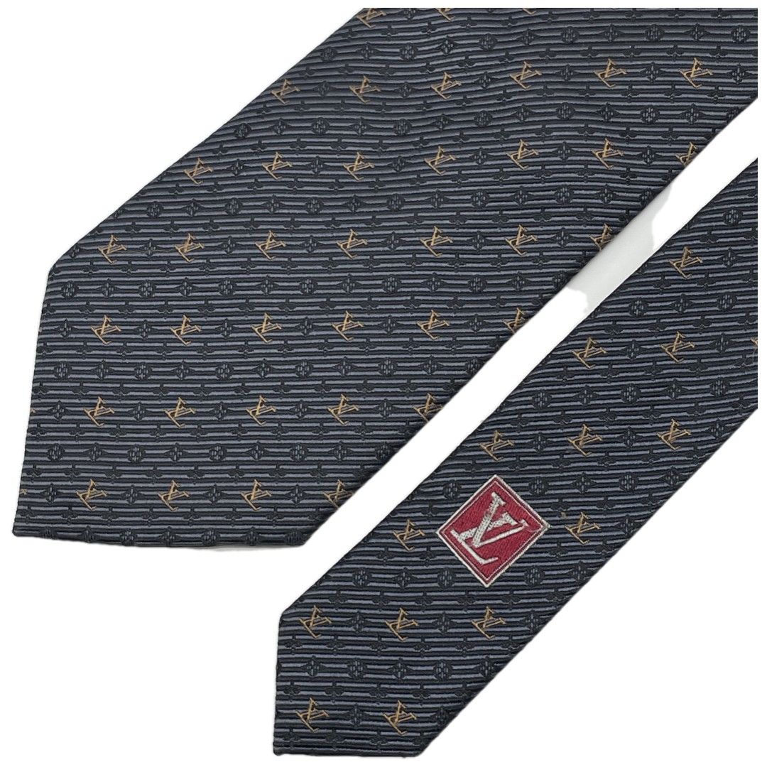 ルイ ヴィトン モノグラム ネクタイ レギュラータイ ロゴ シルク