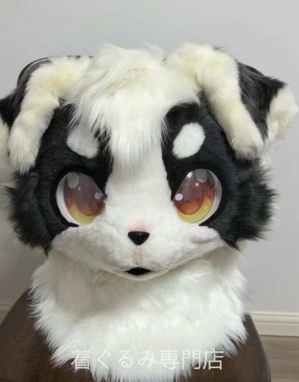 犬 着ぐるみヘッド 全頭ヘッド ケモノ ファースーツ ぬいぐるみ コスプレ コスチューム kigurumi 一点物 A50