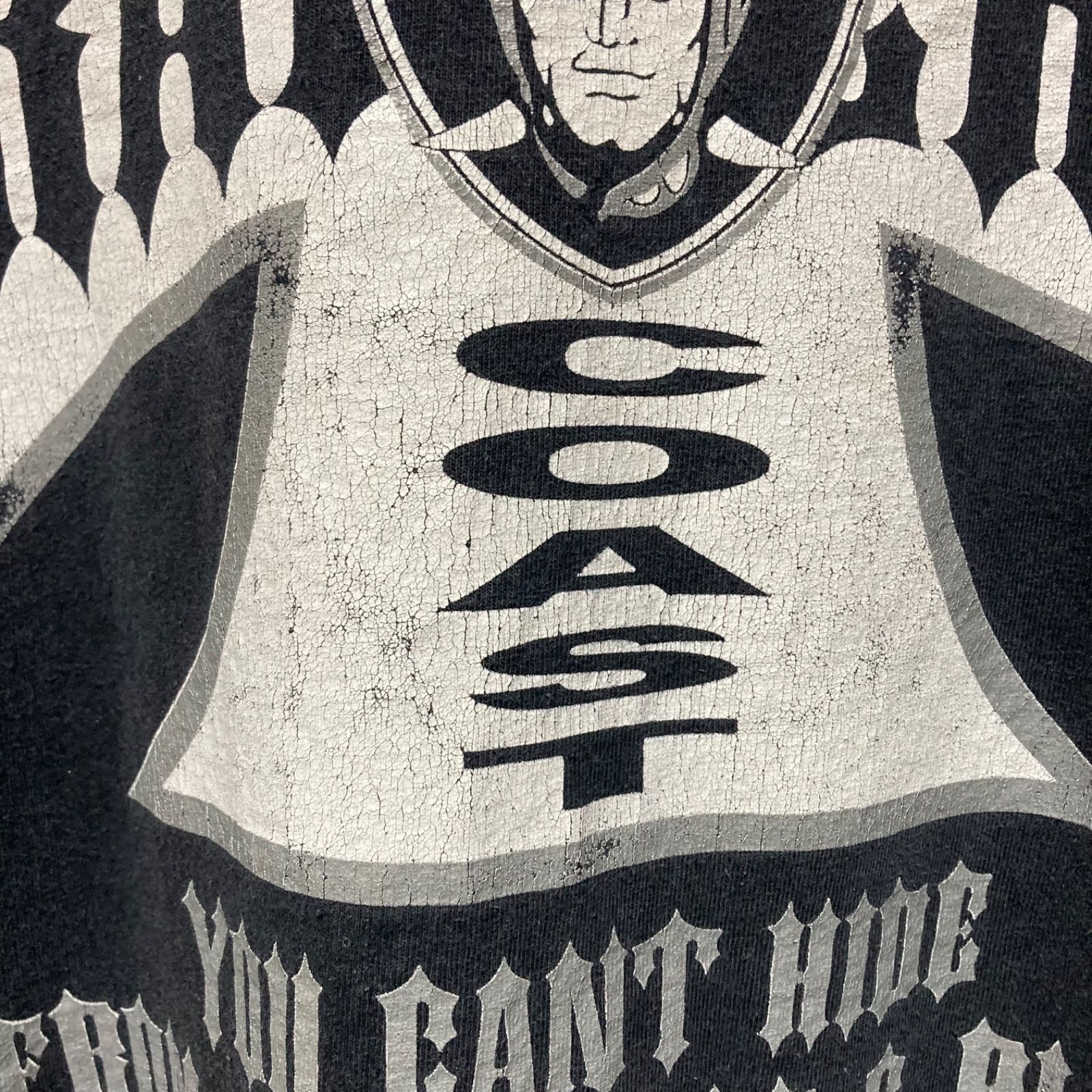 WEST COAST RAIDERS Tシャツ 3XL レイダース 黒 鬼フェード 超フェード
