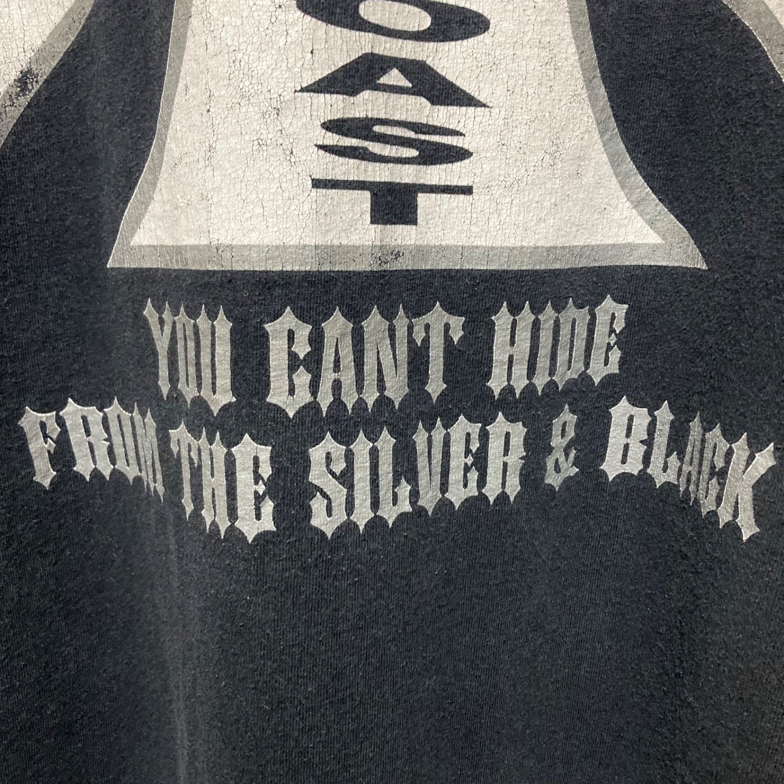 WEST COAST RAIDERS Tシャツ 3XL レイダース 黒 鬼フェード 超フェード