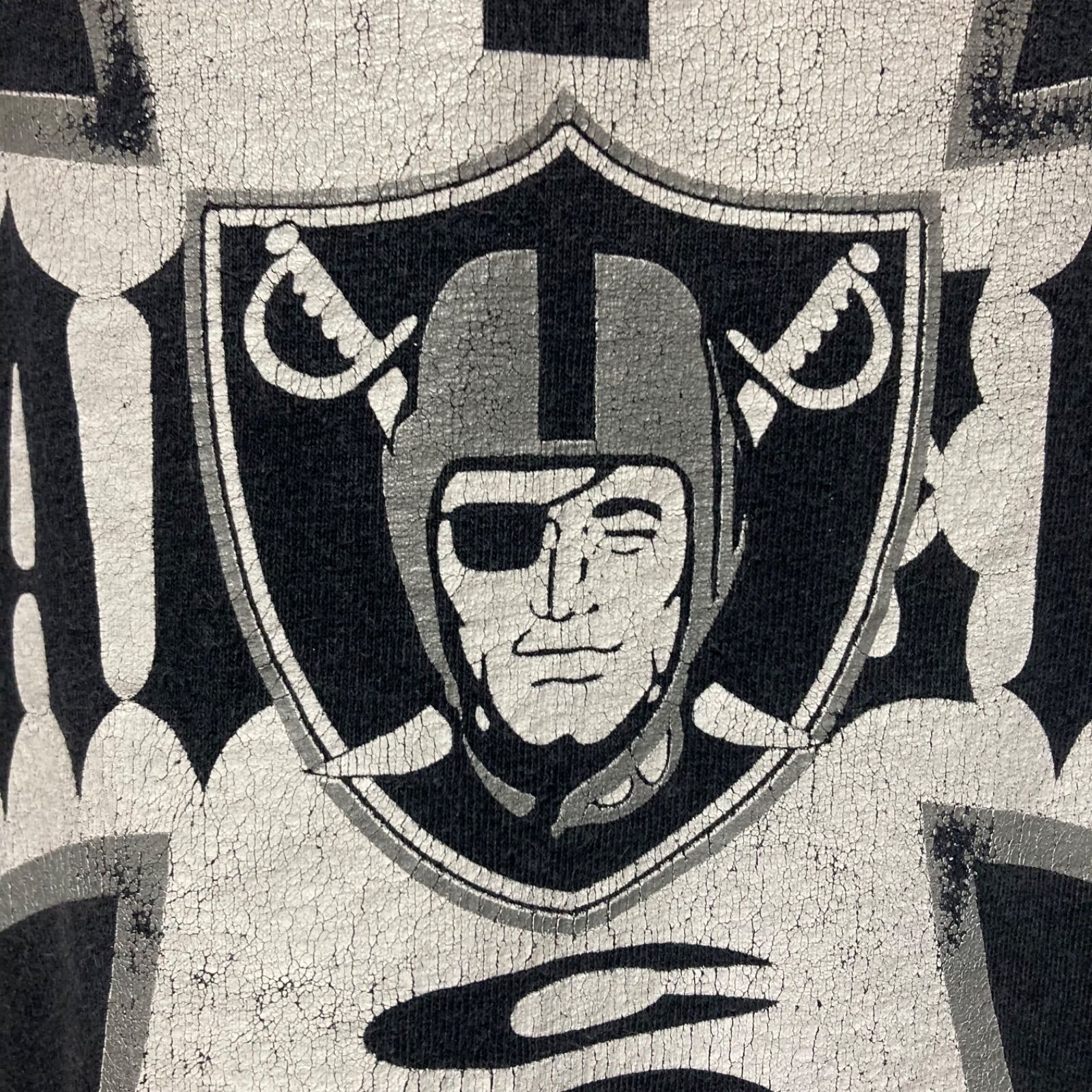 WEST COAST RAIDERS Tシャツ 3XL レイダース 黒 鬼フェード 超フェード