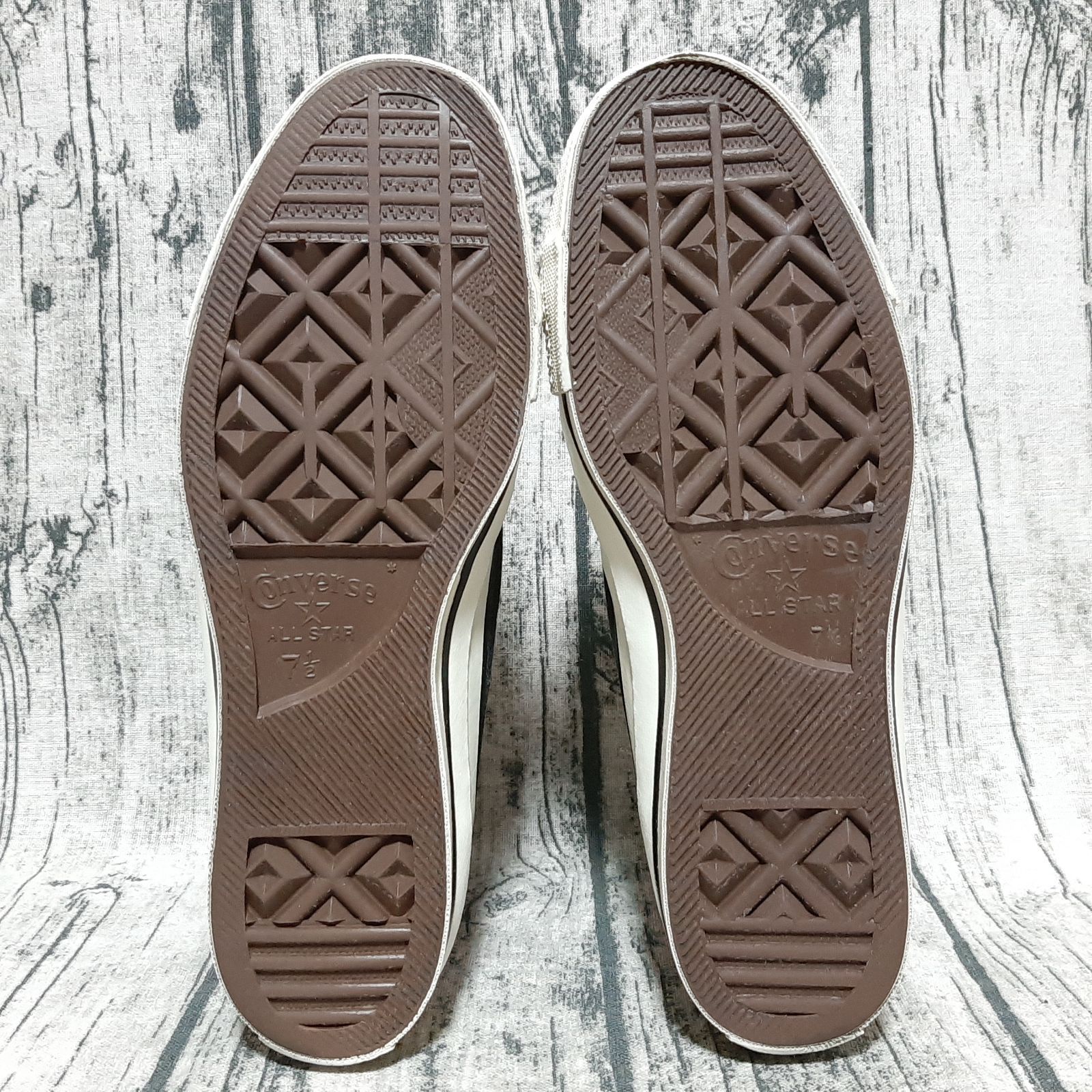 26cm / US 7.5】80s 当て布 サイドステッチ 囲みロゴ USA製 CONVERSE
