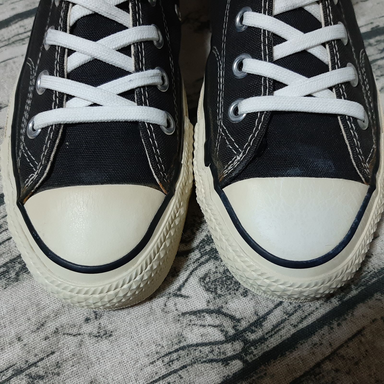26cm / US 7.5】80s 当て布 サイドステッチ 囲みロゴ USA製 CONVERSE