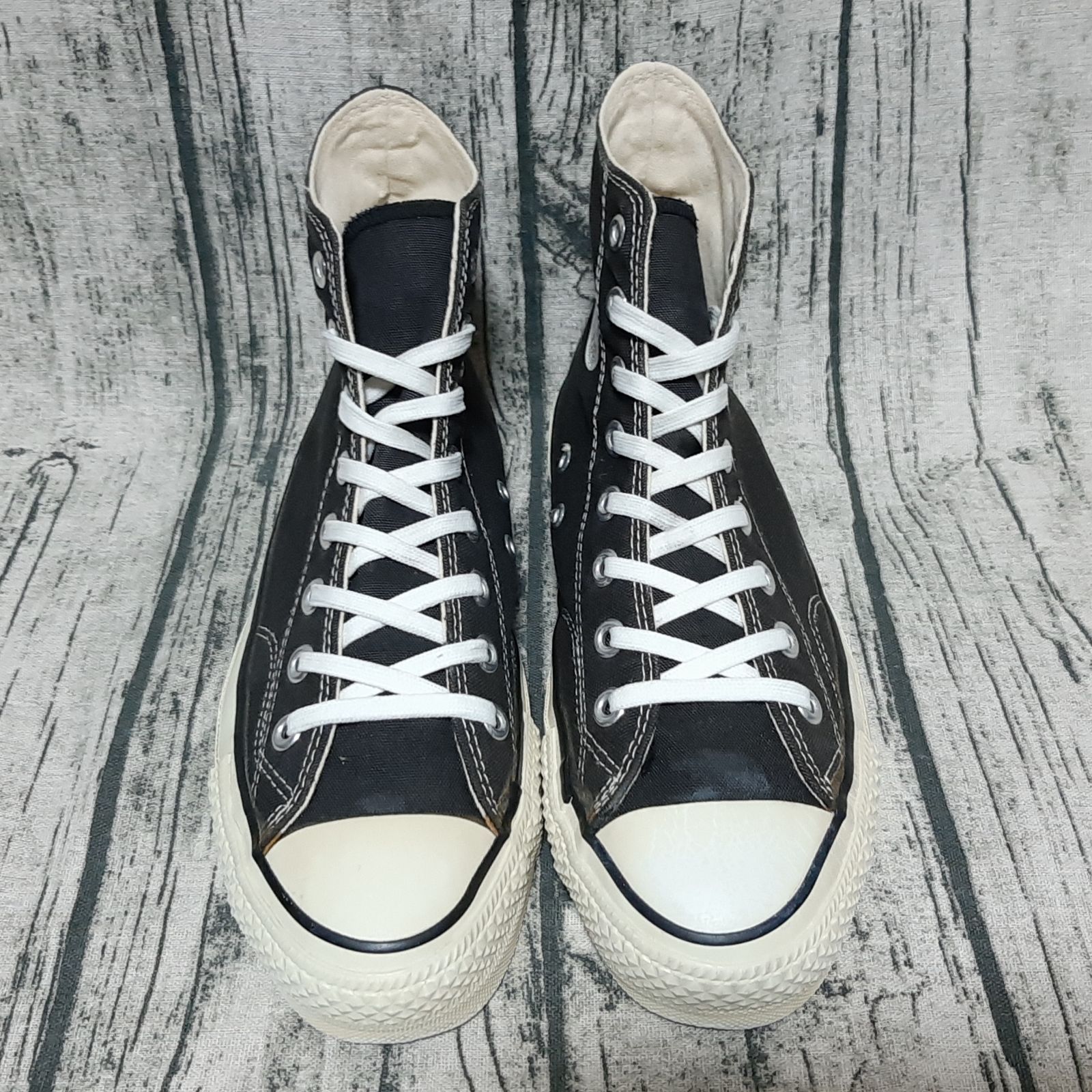 26cm / US 7.5】80s 当て布 サイドステッチ 囲みロゴ USA製 CONVERSE