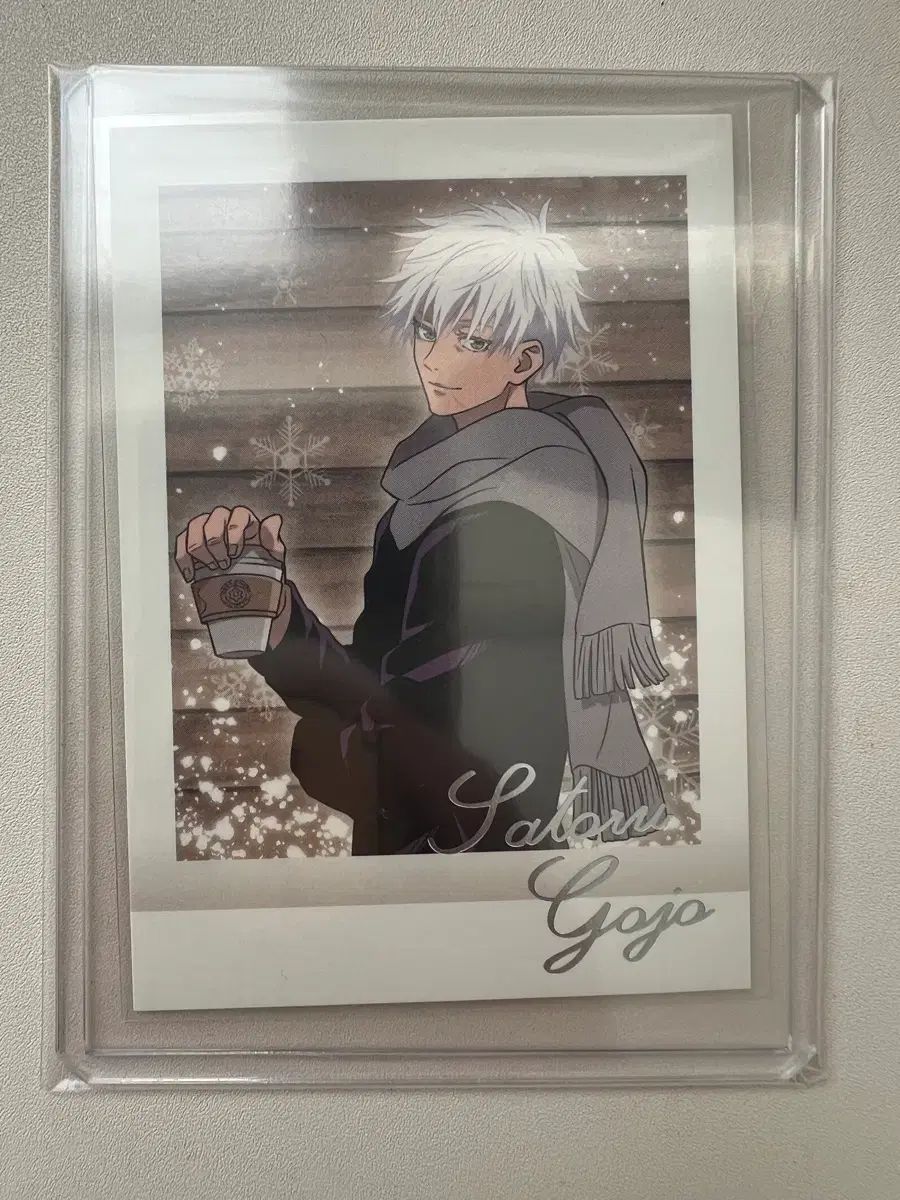 呪術廻戦 五条 悟 フォトカード 冬パシャ サインカード