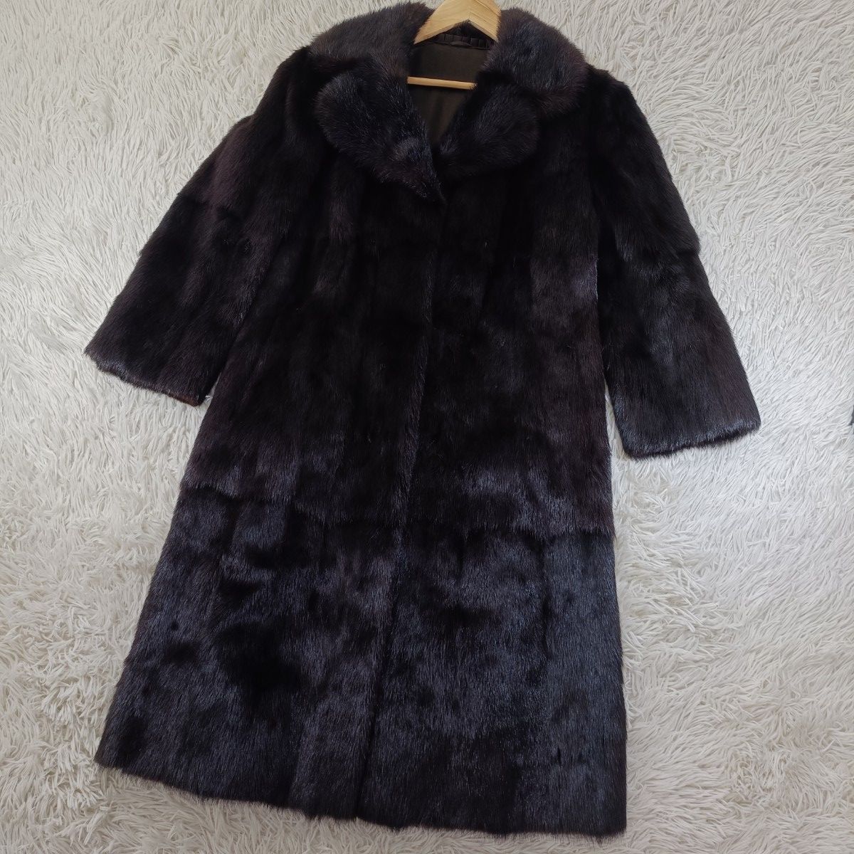 ☆ダークミンク☆ロングコート☆着丈102cm☆ORIGINAL ELEGANCE FUR
