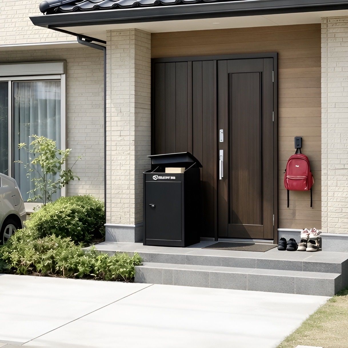 宅配ボックス 大容量 ダイヤル式 置き型 A4対応 複数投函 防水防犯