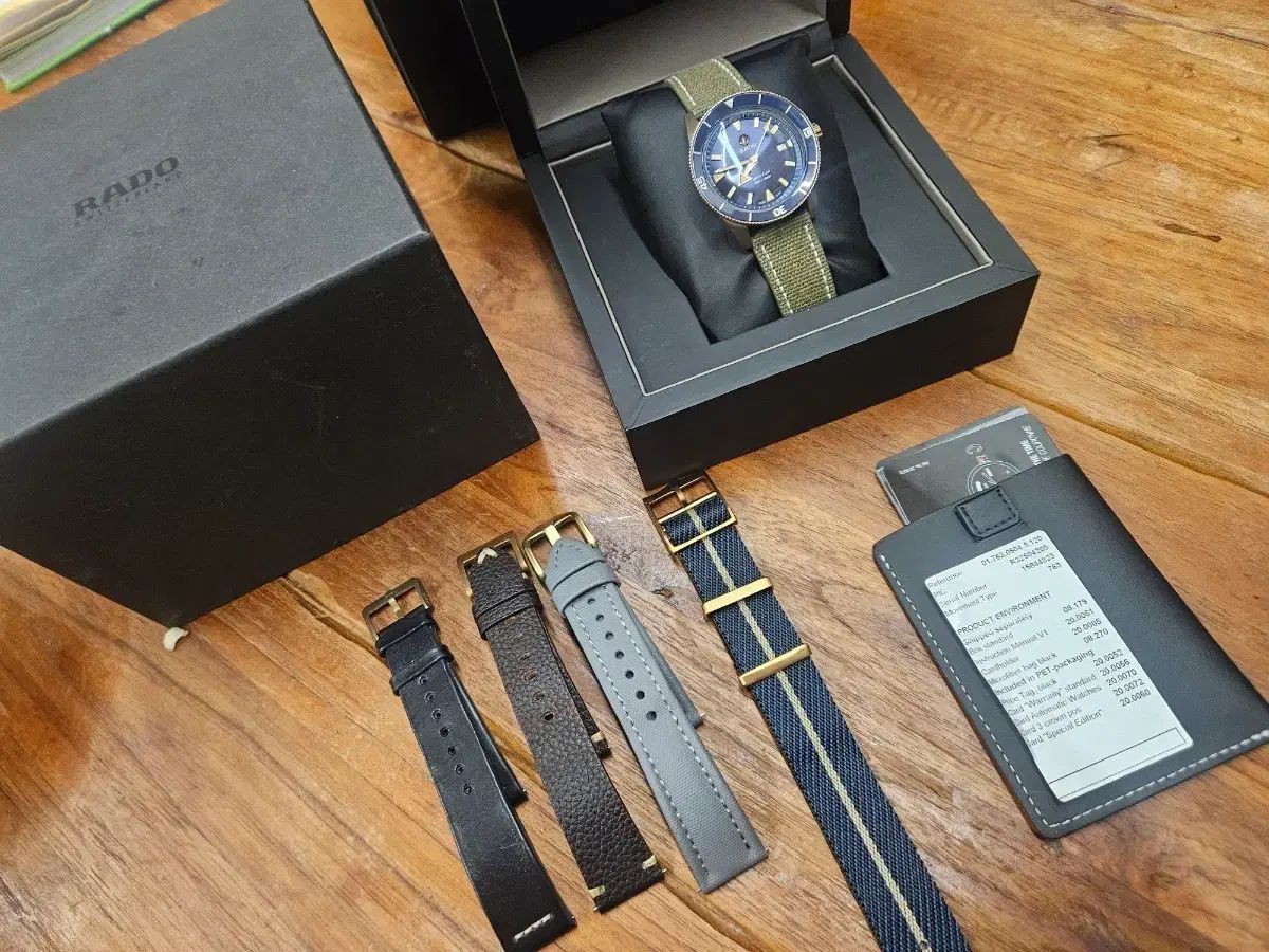 ラド キャプテンクック デニム盤 BRONN フルセット ストラップ